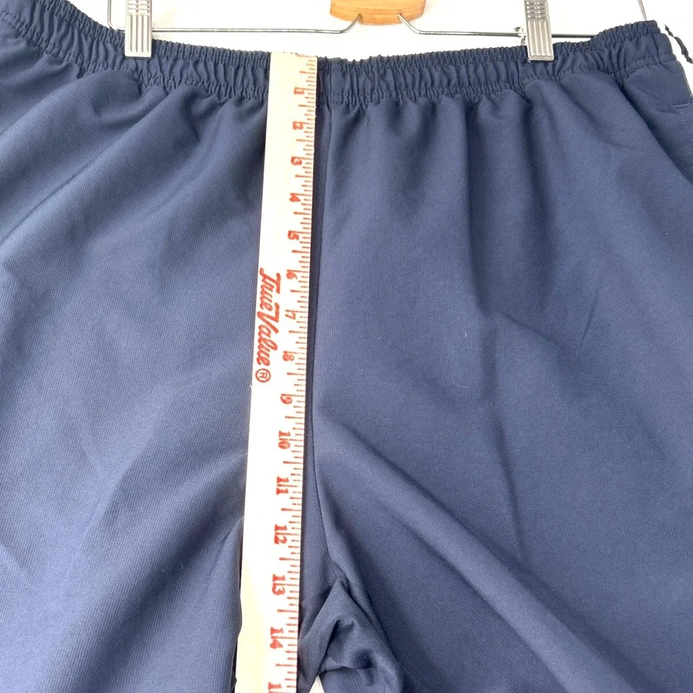 Adidas Mens Track Pants‎ 2XL Navy Blue 3-Stripe Mesh Lined Athletic Joggers